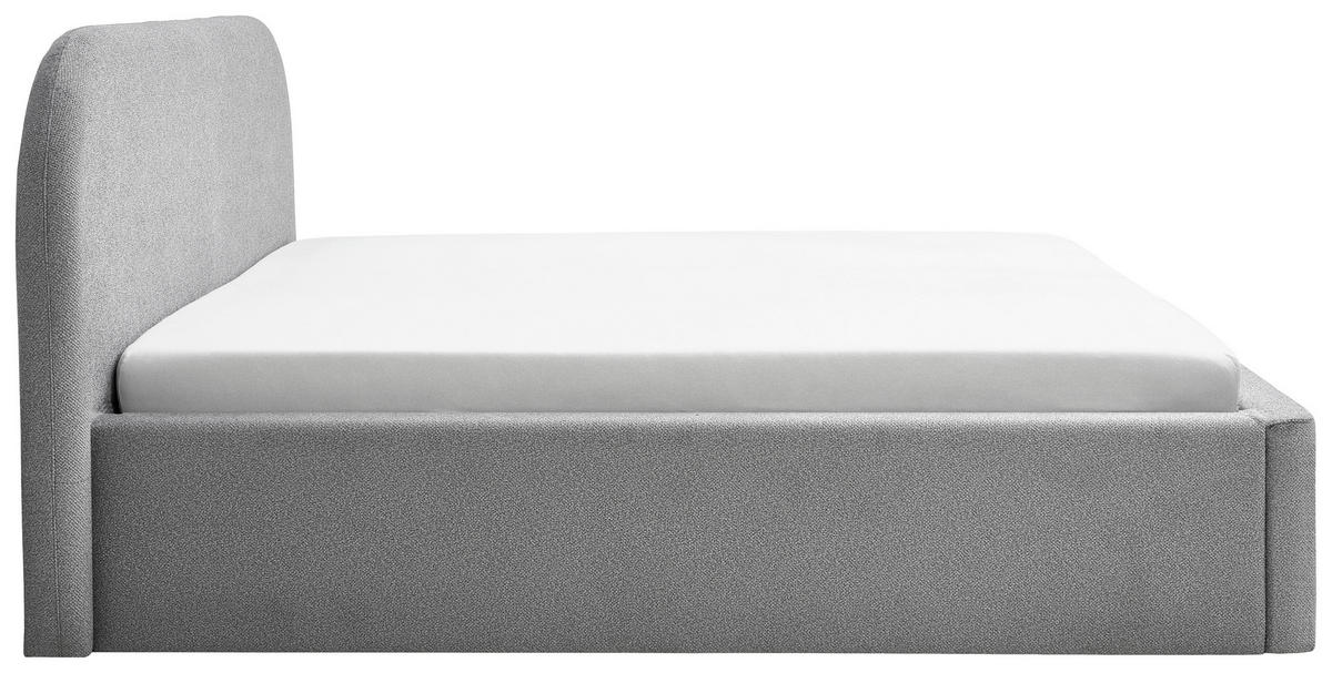 POLSTERBETT 180/200 cm  in Grau  - Schwarz/Grau, Design, Holz/Textil (180/200cm) - Boxxx