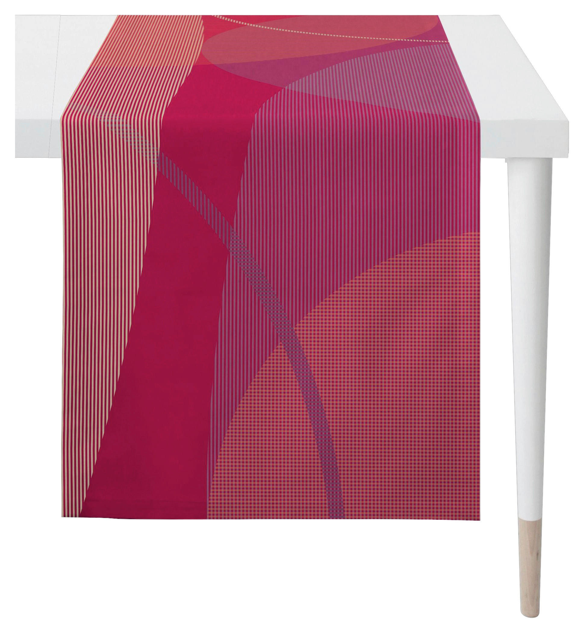 TISCHLÄUFER Textil Bordeaux 48/140 cm  - Bordeaux, Basics, Textil (48/140cm) - Novel