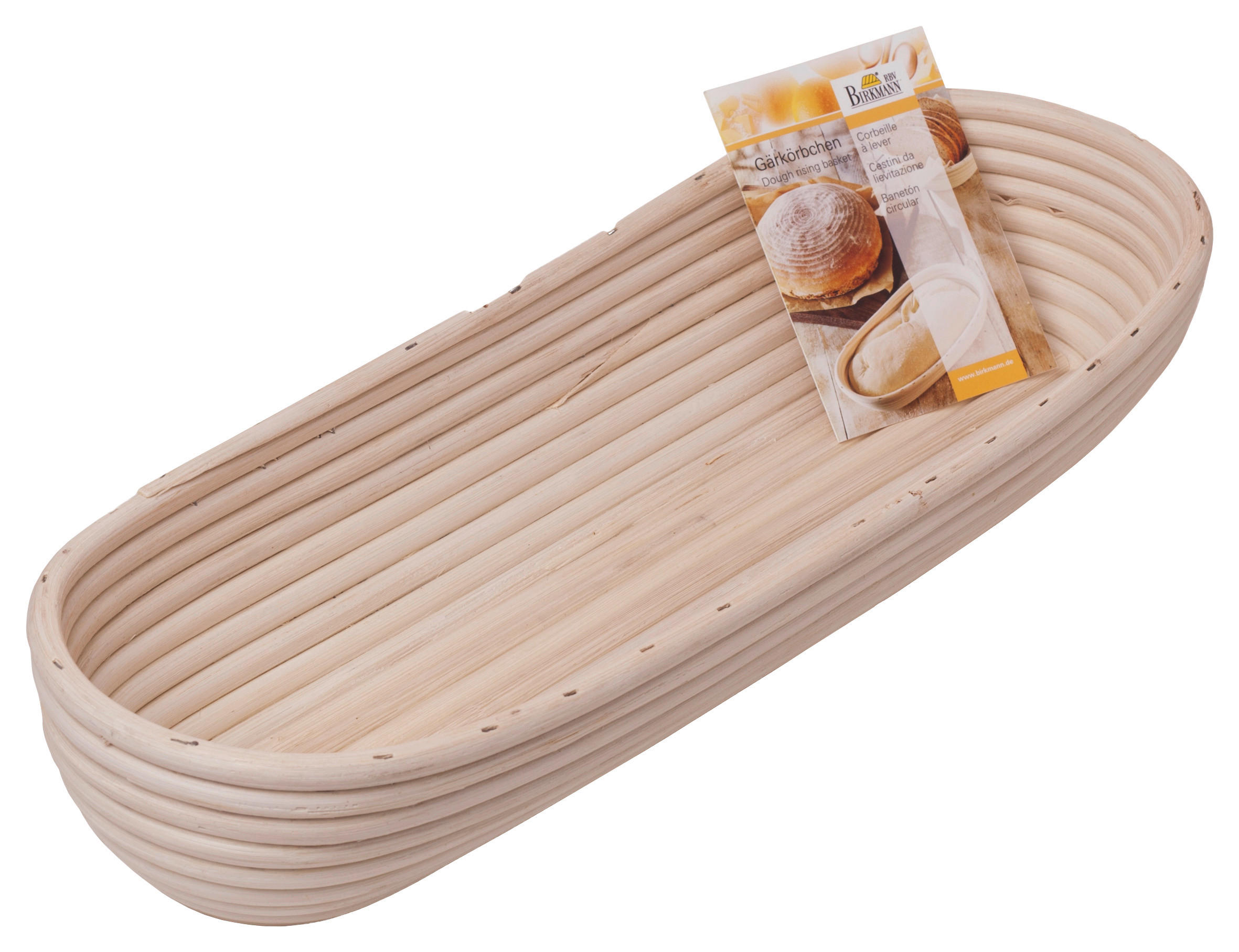 Birkmann Gärkorb Laib \u0026 Seele Buche 17x7x42 cm