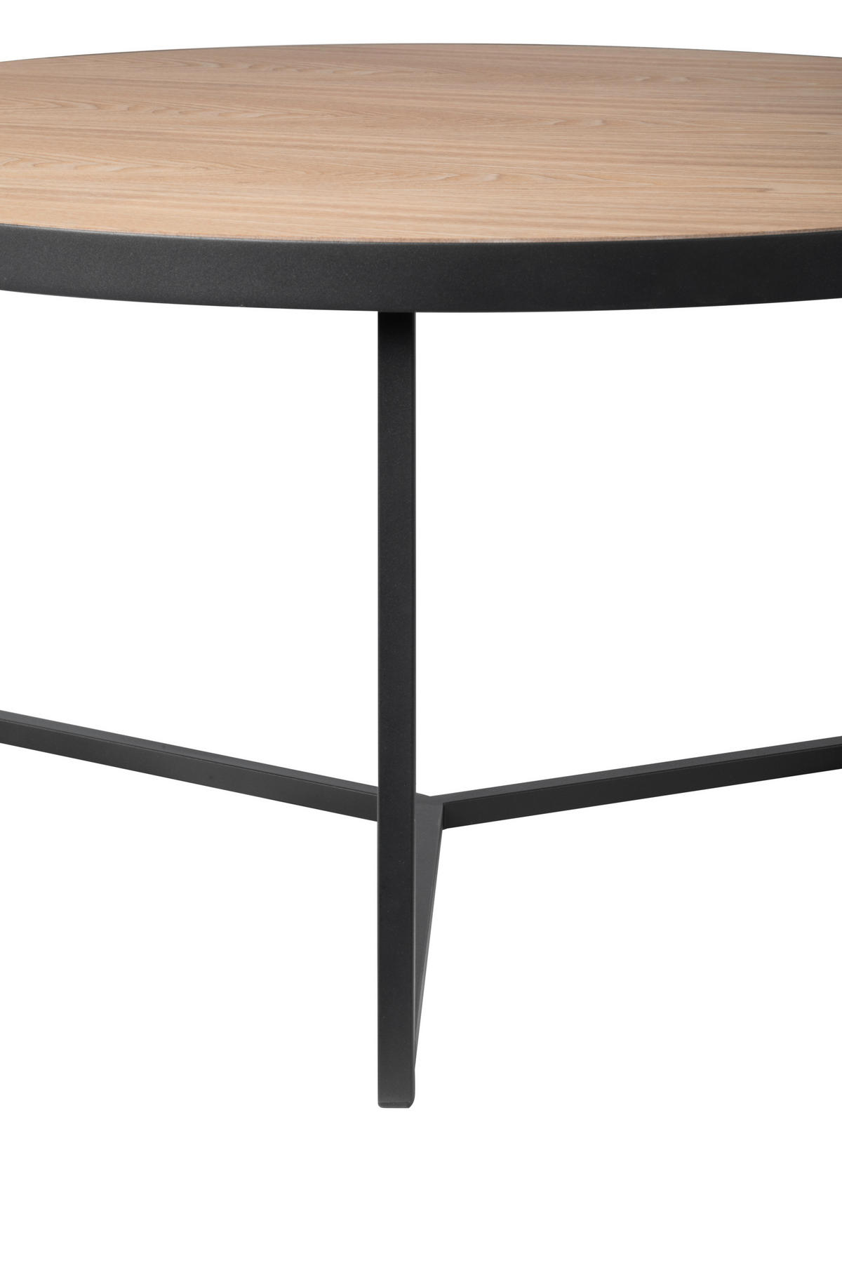 KONFERENČNÍ STOLEK, černá, barvy jasanu, dřevo, kov, kompozitní dřevo, 80/80/40 cm - černá/barvy jasanu, Design, kov/dřevo (80/80/40cm) - MID.YOU