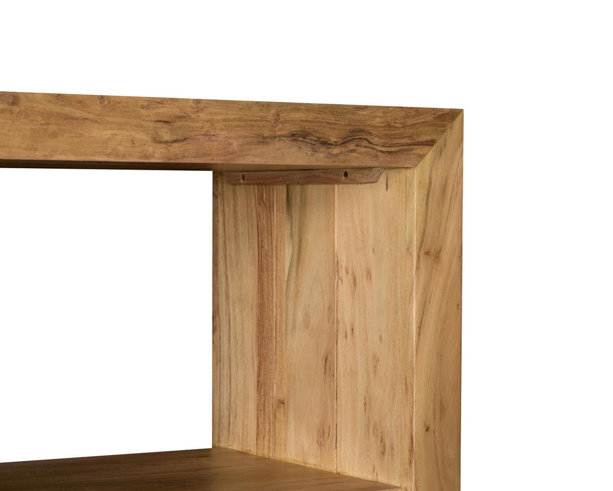 REGAL Akazie vollmassiv Akaziefarben  - Akaziefarben, Basics, Holz (80/178/40cm) - Livetastic