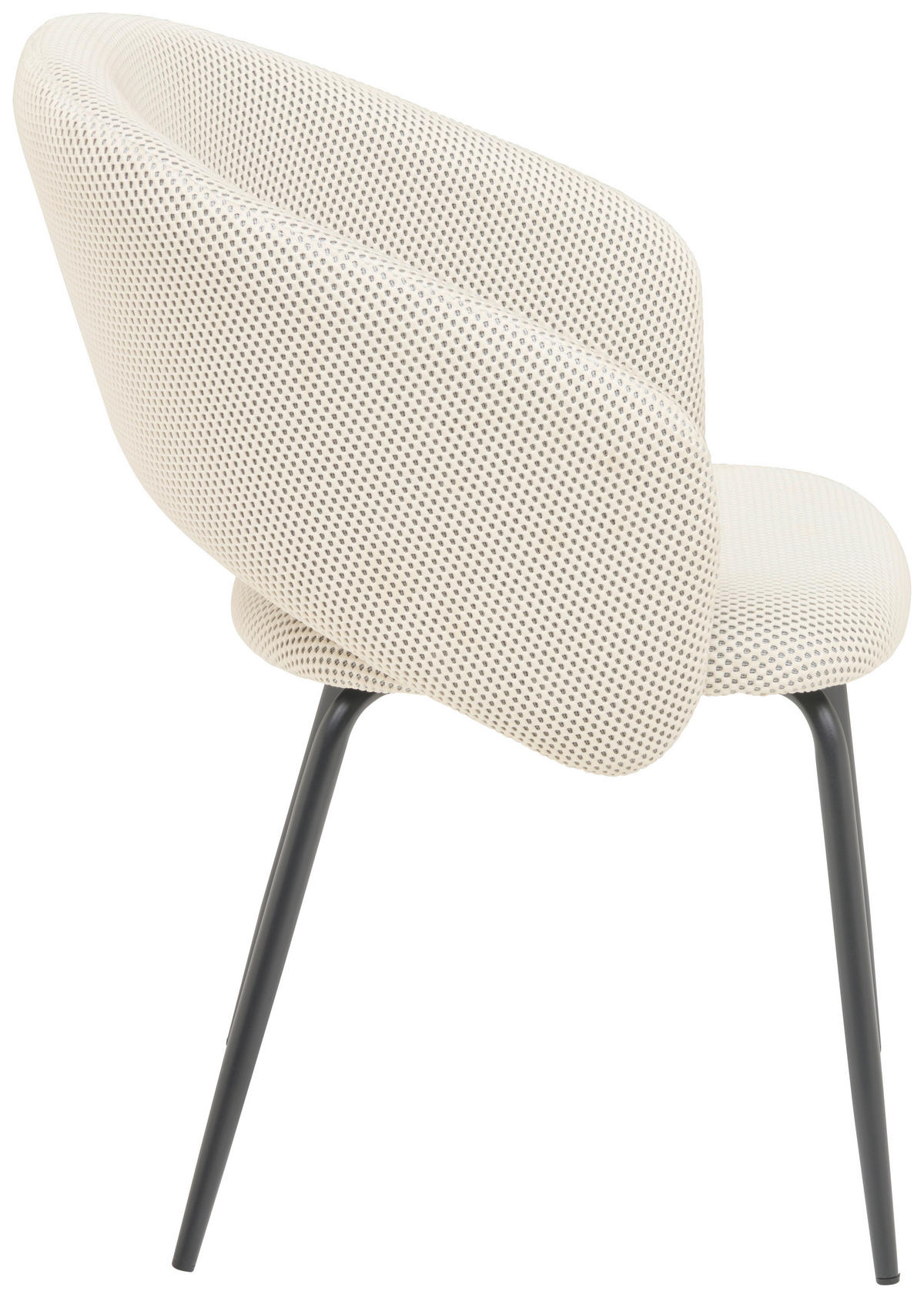 ŽIDLE S PODRUČKAMI, železo, síťovina, krémová - černá/krémová, Moderní, kov/textil (58/80/60cm) - MID.YOU