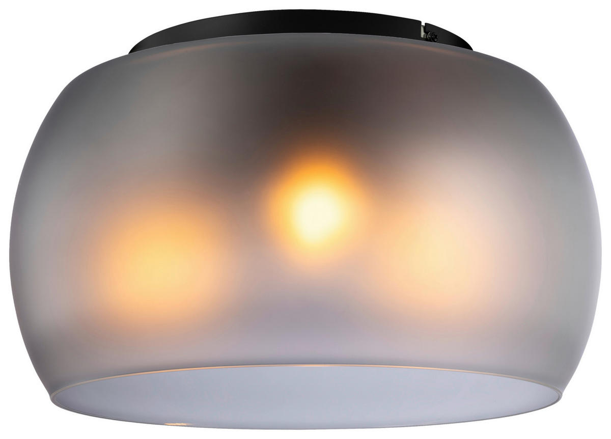 DECKENLEUCHTE  40/23 cm    - Grau, Trend, Glas/Metall (40/23cm) - Collet's Monde