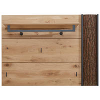 GARDEROBENPANEEL  in 118/87/35 cm  - Eichefarben/Anthrazit, Natur, Holz/Metall (118/87/35cm) - Valnatura