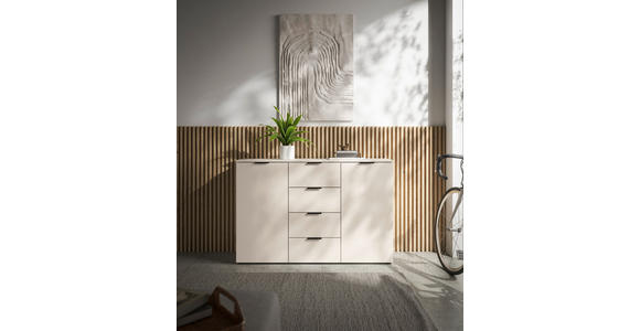 SIDEBOARD in 135/90/40 cm - Kaschmir/Schwarz, Basics, Holzwerkstoff/Kunststoff (135/90/40cm) - Carryhome