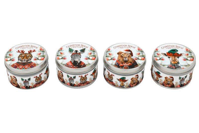 SVÍČKA V NÁDOBCE - vícebarevná, Basics, přírodní materiály (8/5/8cm)