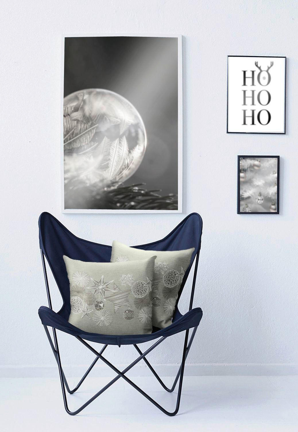KISSENHÜLLE Christmas Glam - Taupe, Basics, Textil (49x49cm) - X-Mas