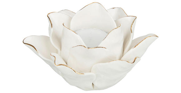 TEELICHTHALTER - Weiß, Basics, Keramik (12/7cm) - Ambia Home
