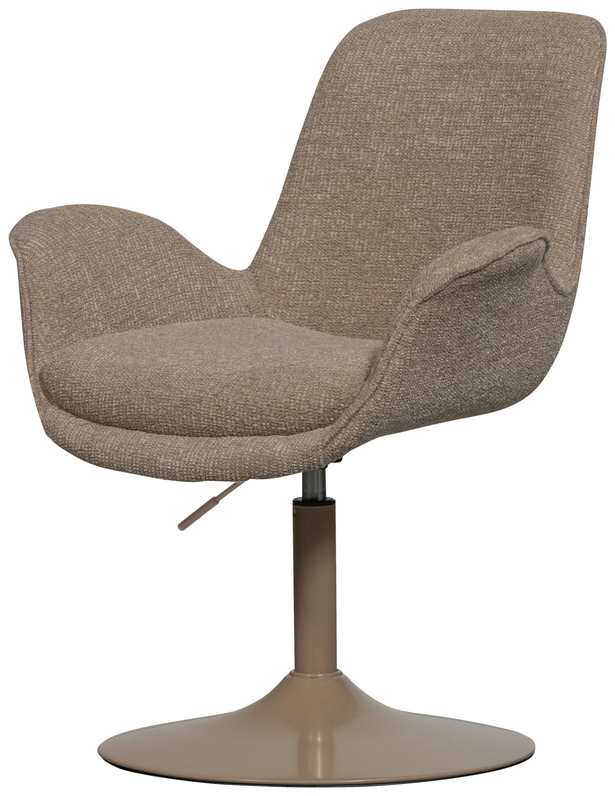 ARMLEHNSTUHL   Webstoff  - Sandfarben, MODERN, Textil/Metall (70/90/66cm) - Livetastic