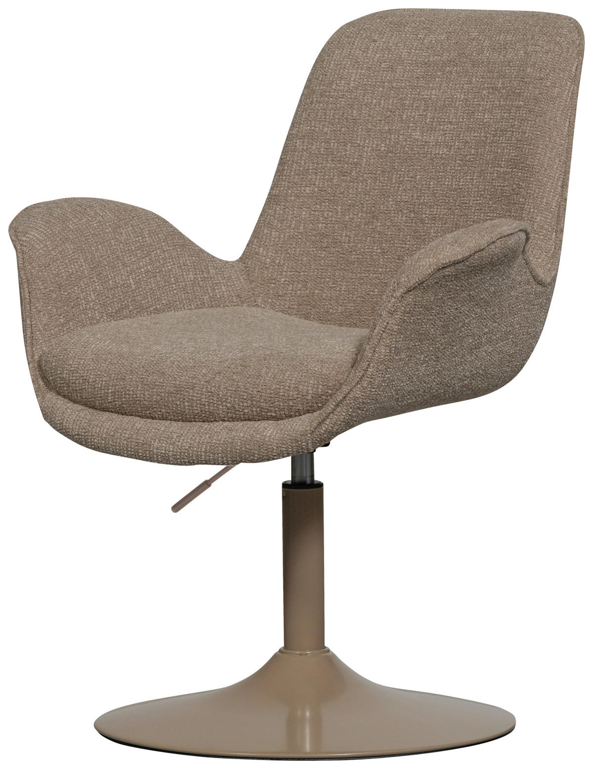 ARMLEHNSTUHL   Webstoff  - Sandfarben, MODERN, Textil/Metall (70/90/66cm) - Livetastic