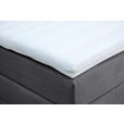 BOXSPRINGBETT 160/200 cm  in Dunkelgrau  - Dunkelgrau/Schwarz, KONVENTIONELL, Textil/Metall (160/200cm) - Carryhome