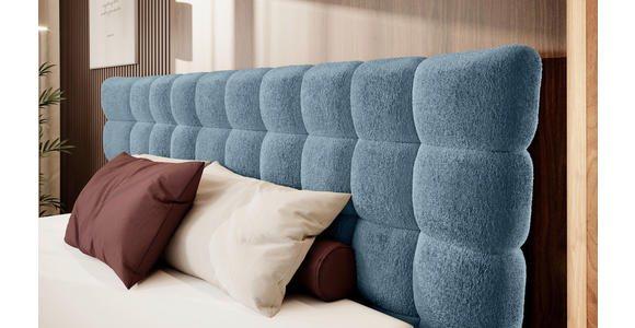 BOXSPRINGBETT 180/200 cm in Petrol - Petrol/Schwarz, Design, Holz/Holzwerkstoff (180/200cm) - Esposa