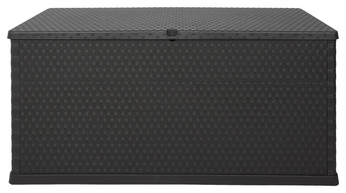 KISSENBOX 118,5/62,5/55 cm  - Anthrazit, Basics, Kunststoff (118,5/62,5/55cm) - Ambia Garden