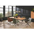ESSTISCH in Holz, Metall 220/100/76 cm - Edelstahlfarben/Naturfarben, LIFESTYLE, Holz/Metall (220/100/76cm) - Landscape