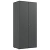 MEHRZWECKSCHRANK 80/185/54 cm  in Graphitfarben  - Alufarben/Graphitfarben, KONVENTIONELL, Holzwerkstoff/Kunststoff (80/185/54cm) - Xora