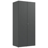 MEHRZWECKSCHRANK 80/185/54 cm  in Graphitfarben  - Alufarben/Graphitfarben, KONVENTIONELL, Holzwerkstoff/Kunststoff (80/185/54cm) - Xora