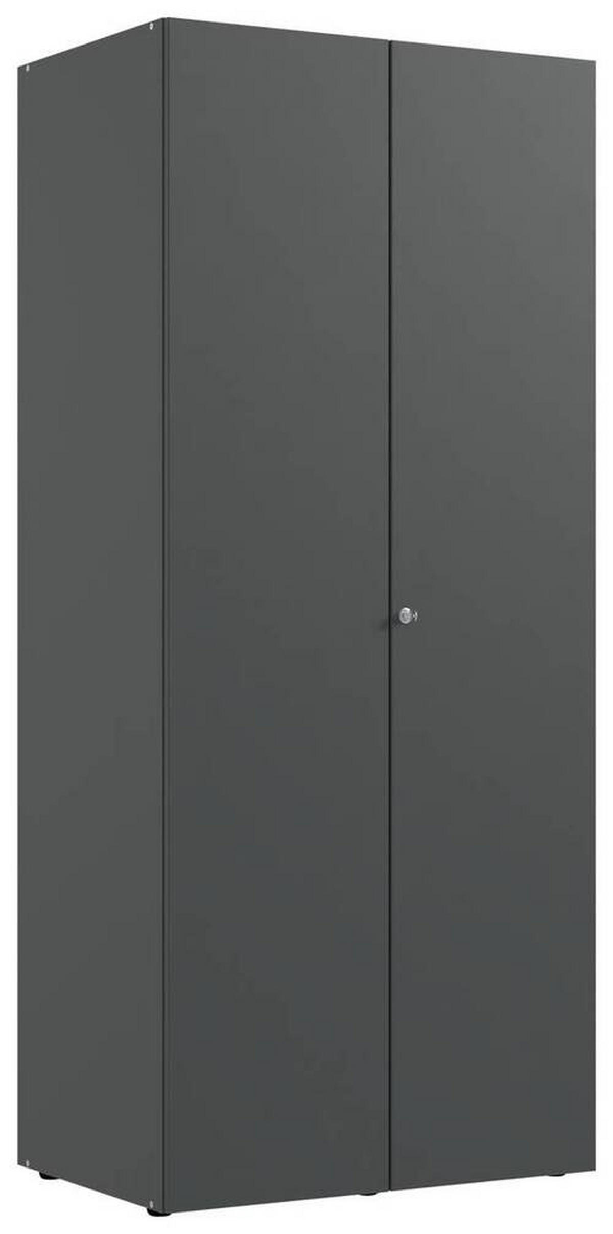 MEHRZWECKSCHRANK 80/185/54 cm  in Graphitfarben  - Alufarben/Graphitfarben, KONVENTIONELL, Holzwerkstoff/Kunststoff (80/185/54cm) - Xora