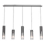 LED-HÄNGELEUCHTE 92/8,5/150 cm  - Schwarz, Design, Glas/Metall (92/8,5/150cm) - Ambiente