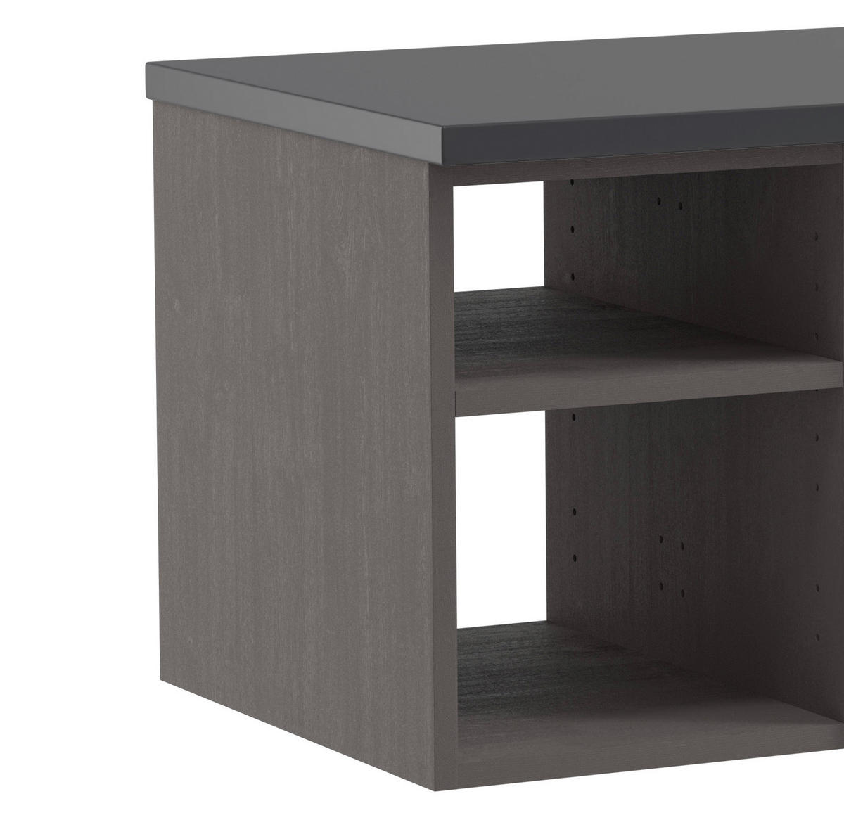 WASCHBECKENUNTERSCHRANK 120/41/47 cm  - Graphitfarben/Grau, Modern, Holzwerkstoff (120/41/47cm) - Held
