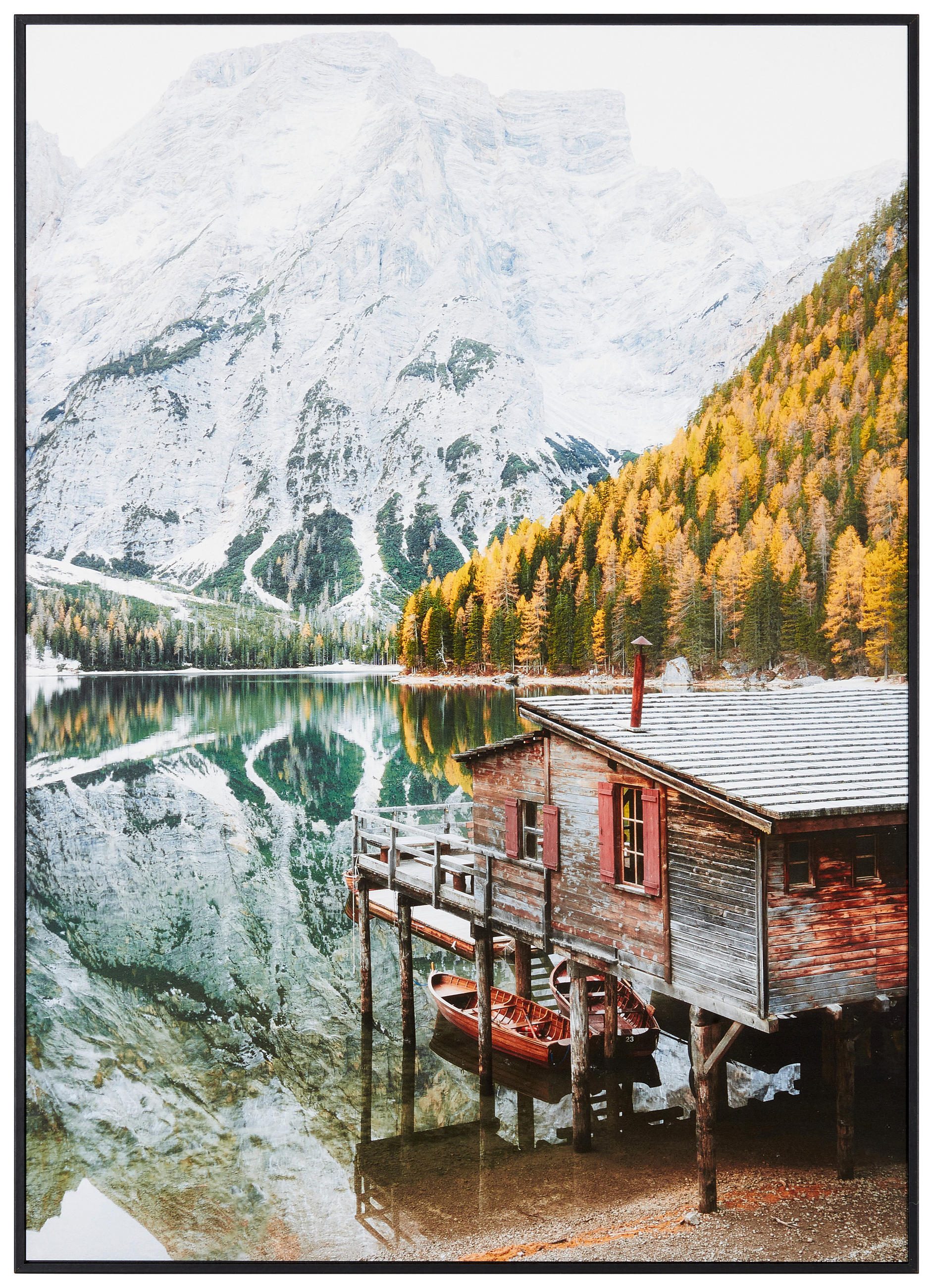 OBRAZ NA PLÁTNE, krajina a príroda, 50/70 cm  - čierna/zelená, Natur, kompozitné drevo/papier (50/70cm) - Monee