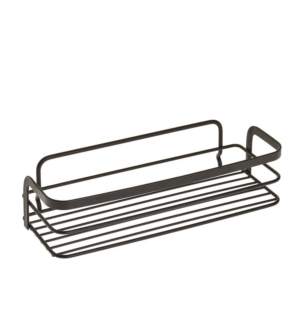 FÜRDŐSZOBAI POLC  - fekete, Basics (26/10/6cm) - Metaltex