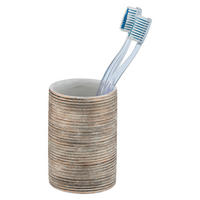 ZAHNPUTZBECHER FEDIO  - Beige/Goldfarben, Basics, Keramik (8/11cm) - Wenko