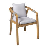 GARTENSTUHL in Holz, Kunststoff, Textil Akaziefarben, Beige  - Beige/Akaziefarben, Design, Holz/Kunststoff (59/74/61cm) - Ambia Garden