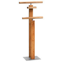 HERRENDIENER - Wildeiche/Alufarben, KONVENTIONELL, Holz/Metall (45/107/28cm) - Hasena