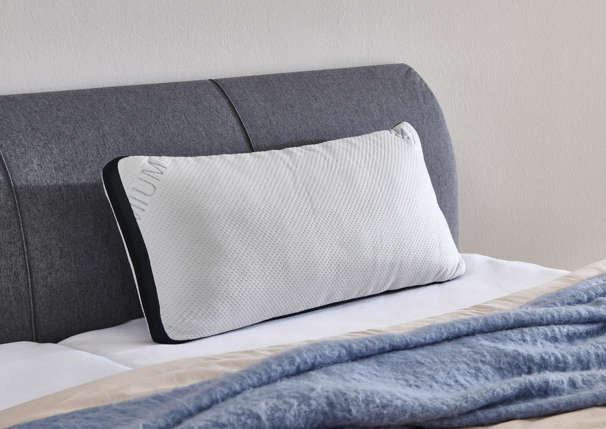 KOPFKISSEN Viskoelastischer Kern  - Weiß, Basics, Textil (80/10/40cm) - Boxxx