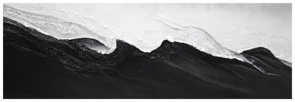 OLEJOMALBA, abstraktní, 150/50 cm  - vícebarevná, Design, kompozitní dřevo/textil (150/50cm) - Monee