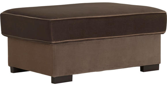 HOCKER in Textil Braun - Braun, Trend, Kunststoff/Textil (101/45/69cm) - Hom`in