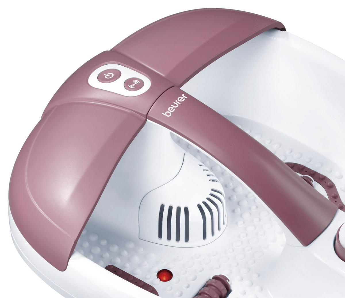 FUSSSPRUDELBAD  - Weiss/Rot, Konventionell, Kunststoff/Metall (21,5/38,5/42,4cm) - Beurer