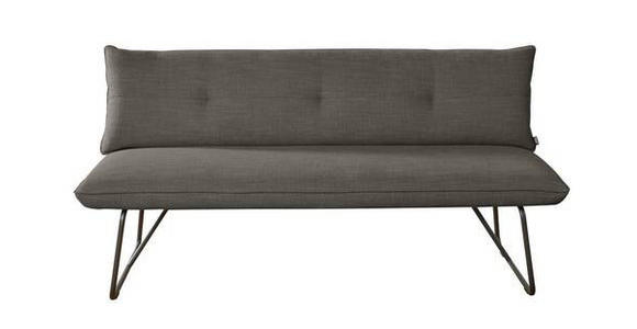 SITZBANK 180/90/70 cm  in Braun  - Schwarz/Braun, Design, Textil/Metall (180/90/70cm) - Dieter Knoll