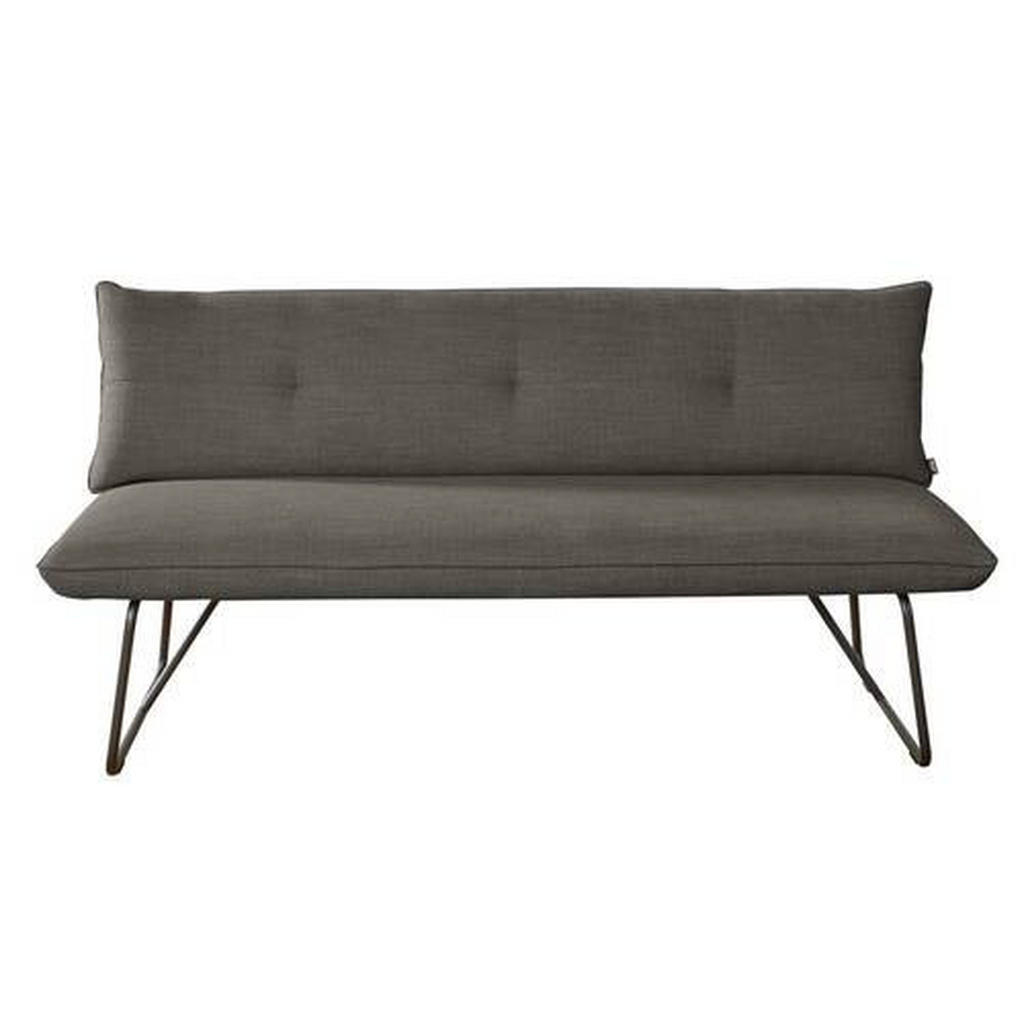 Thumbnail - Dieter Knoll Sitzbank, Braun, Metall, Textil, 2-Sitzer, 180x90x70 cm, Goldenes M, Lederauswahl, Stoffauswahl, Typenauswa...