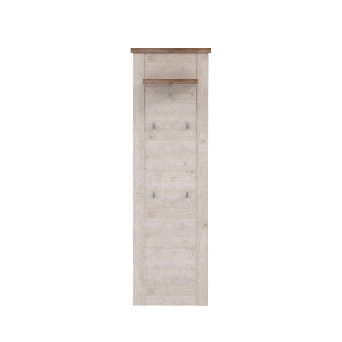 PANEL ZA ODLAGANJE KAPUTA  bela, boja hrasta, boja pinije   pločasti materijal  - boja hrasta/bela, Moderno, pločasti materijal (61,4/199,2/34,1cm) - Xora
