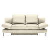 SCHLAFSOFA in Echtleder Naturfarben  - Chromfarben/Naturfarben, Design, Leder/Metall (200/85/90cm) - Novel