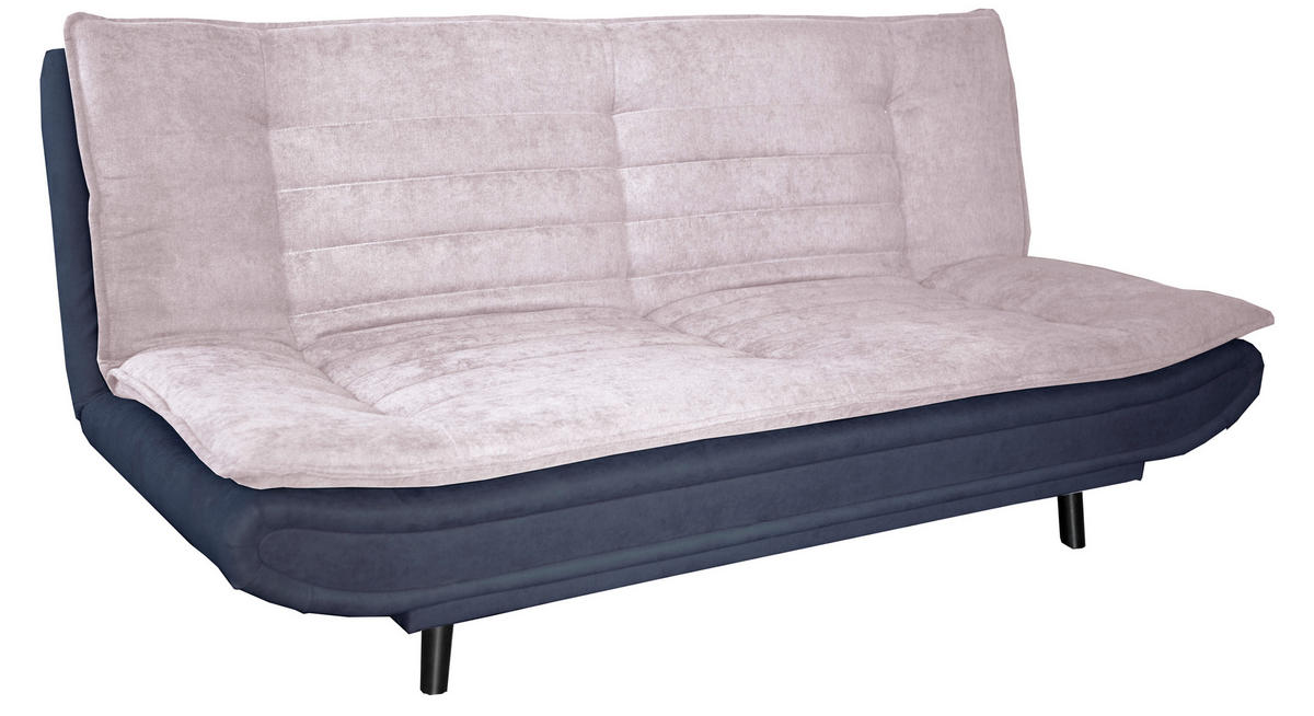 SCHLAFSOFA Mikrofaser, gesteppt Rosa, Anthrazit  - Anthrazit/Schwarz, MODERN, Holz/Textil (194/90/100cm) - P & B
