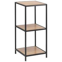 REGALELEMENT  35,0/82,5/37,0 cm Eichefarben  - Eichefarben/Schwarz, Trend, Holzwerkstoff/Metall (35,0/82,5/37,0cm) - MID.YOU