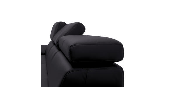 ECKSOFA in Echtleder Dunkelbraun  - Dunkelbraun/Schwarz, Design, Leder/Metall (187/295cm) - Novel