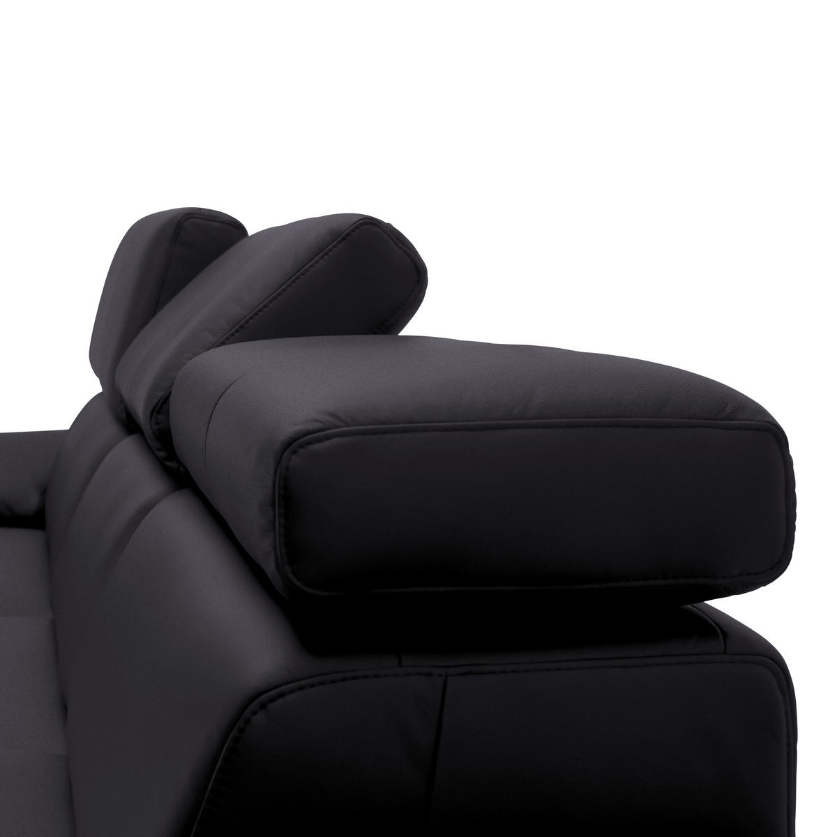 ECKSOFA in Echtleder Dunkelbraun  - Dunkelbraun/Schwarz, Design, Leder/Metall (187/295cm) - Novel
