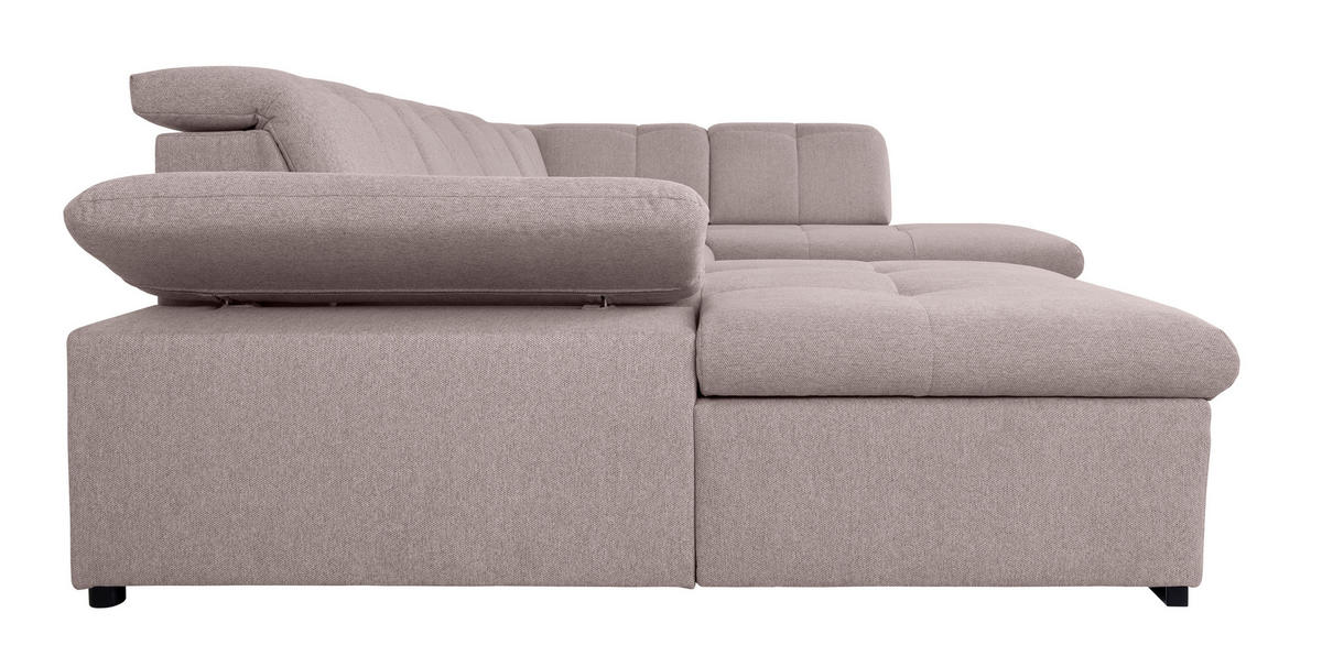 WOHNLANDSCHAFT Taupe  - Taupe/Grau, Design, Textil/Metall (173/328/215cm) - MID.YOU