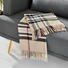 PLAID 130/170 cm Beige, Rot, Schwarz, Weiß - Beige/Rot, LIFESTYLE, Textil (130/170cm) - Ambiente
