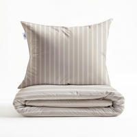 BETTWÄSCHE Righe-di-Percalle Perkal 155/220 cm  - Taupe, Basics, Textil (155/220cm)