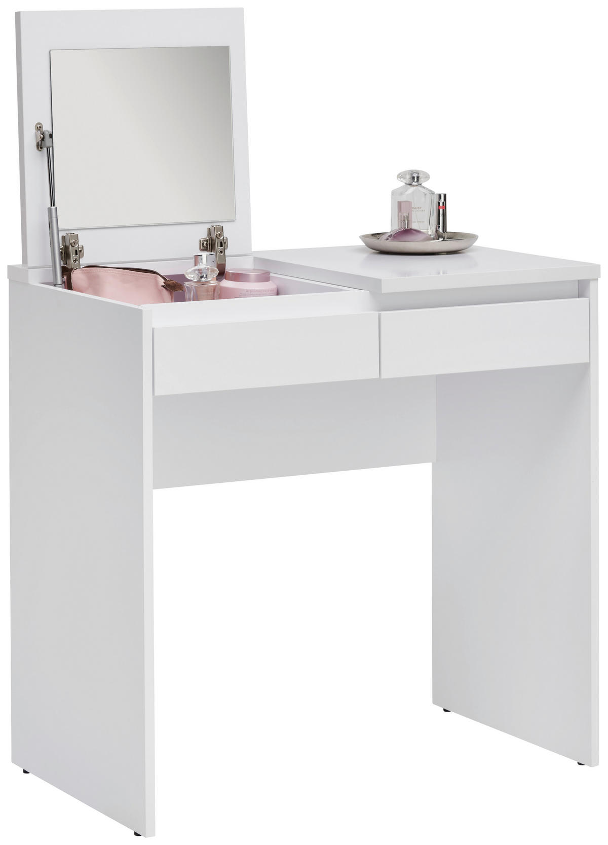 SCHMINKTISCH in Weiss  - Weiss, Design, Holzwerkstoff (80/48/78,9cm) - Carryhome