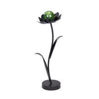 UKRASNI CVET - zelena/crna, Osnovno, staklo/metal (20,5/56/18cm) - Ambia Home