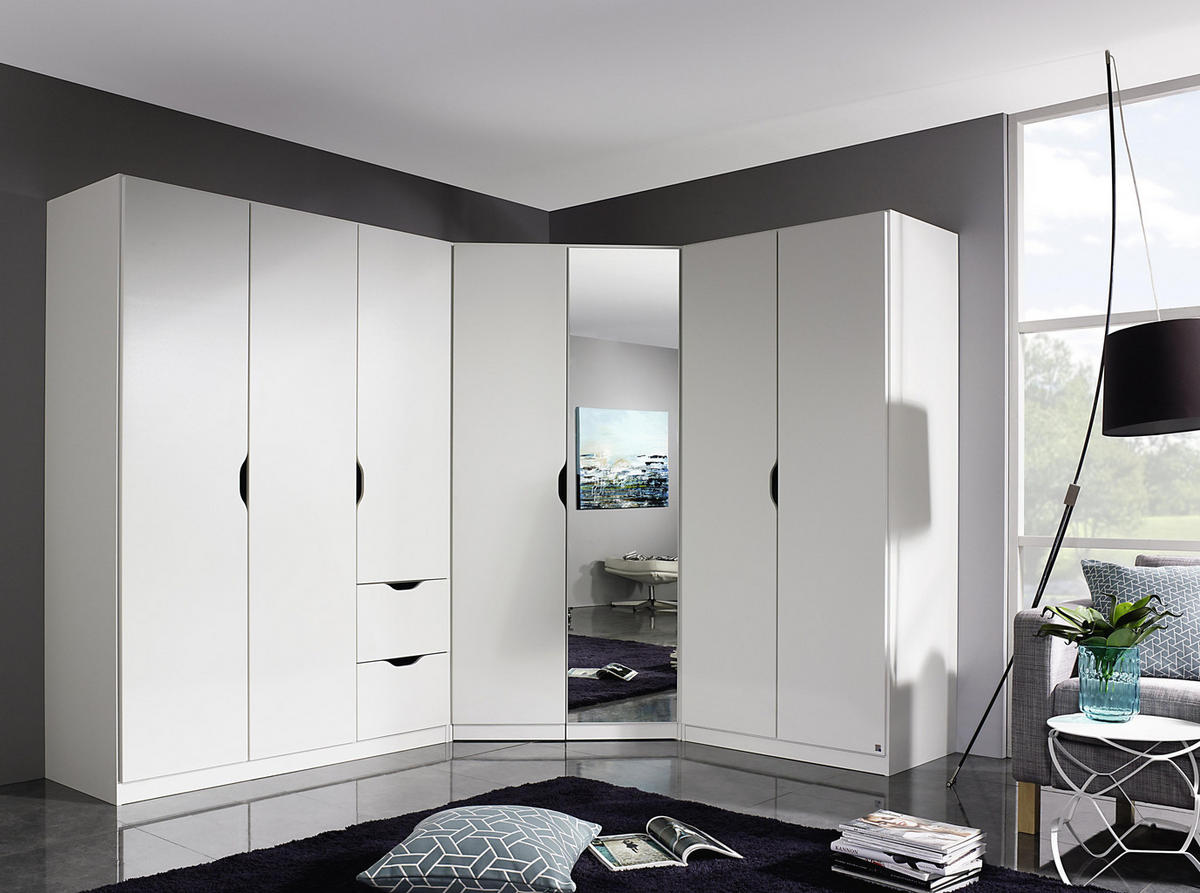 DREHTÜRENSCHRANK 181/197/54 cm 4-türig  - Weiss, Modern, Holzwerkstoff (181/197/54cm) - Rauch Möbel