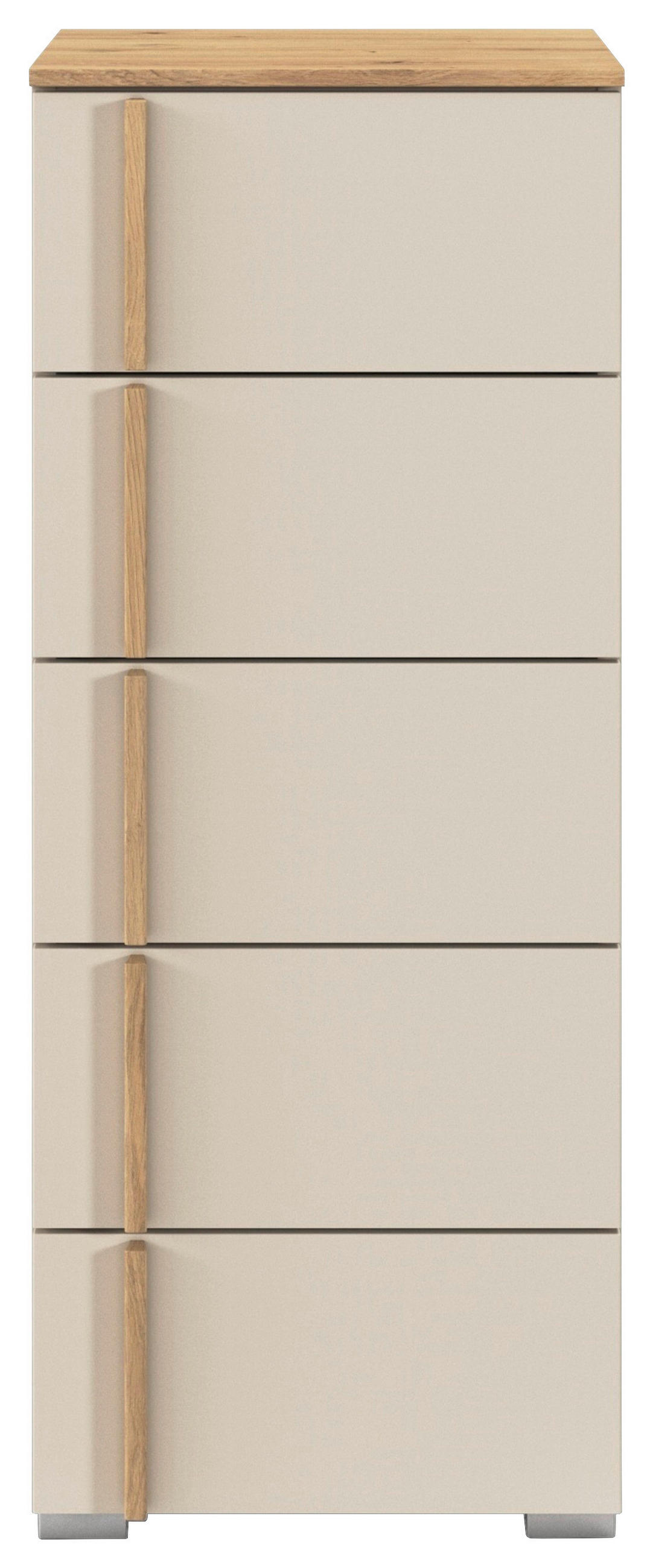 KOMMODE  in 40/100/42 cm  - Champagner/Alufarben, Design, Holz/Holzwerkstoff (40/100/42cm) - Stylife