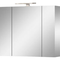 SPIEGELSCHRANK 80/71/23 cm  - Silberfarben/Graphitfarben, MODERN, Glas/Holzwerkstoff (80/71/23cm) - Xora