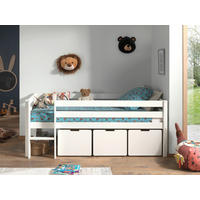 HOCHBETT 90/200 cm  - Weiß, MODERN, Holz/Holzwerkstoff (90/200cm) - Vipack
