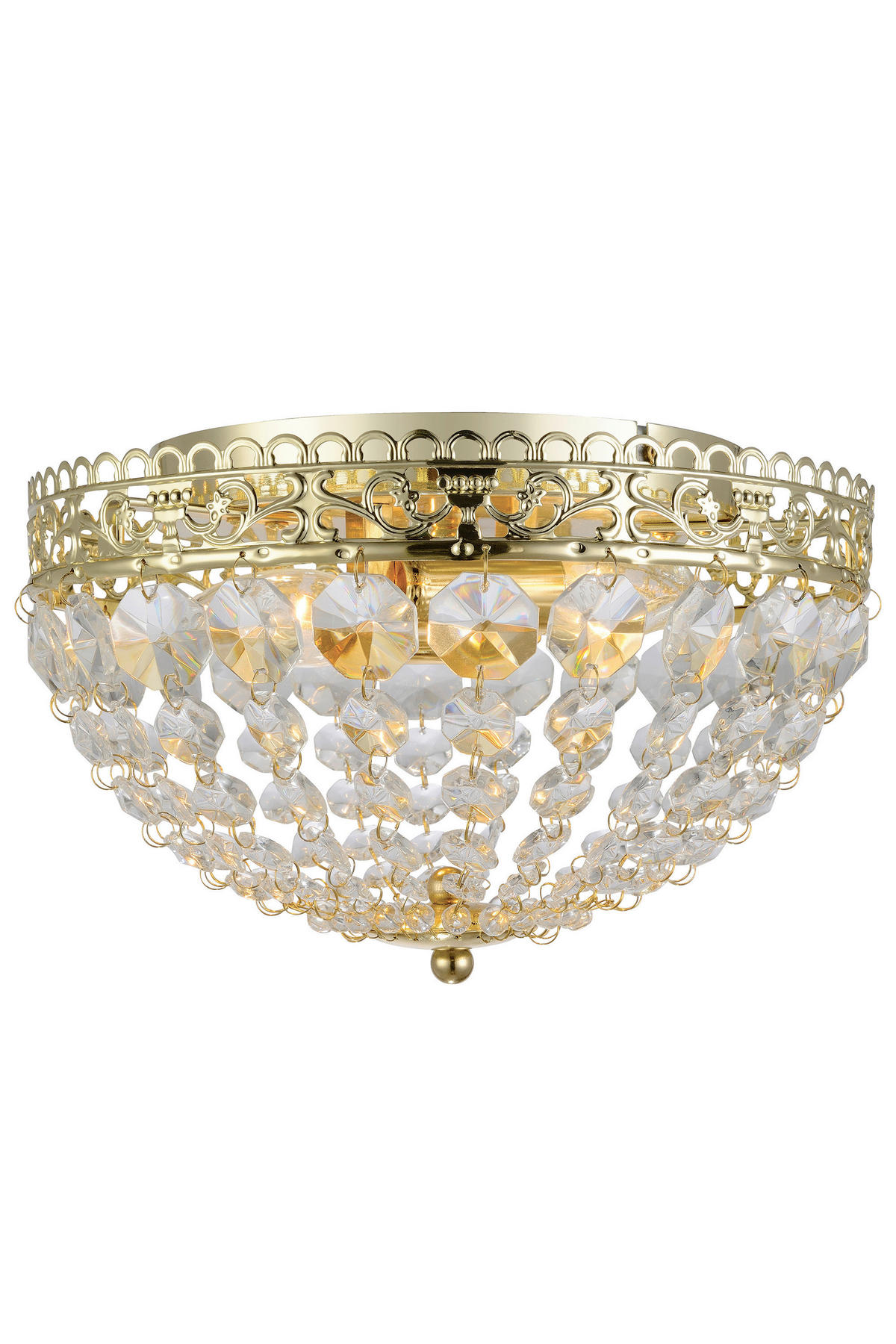 DECKENLEUCHTE Skandinavisch 27/20 cm  - Goldfarben, Basics, Glas/Metall (27/20cm) - Markslöjd